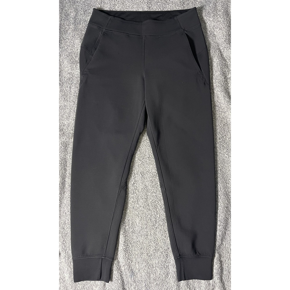 Lululemon Smooth Fit Pull-On High-Rise Joggers Size 10 Black 27"